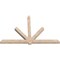 Ekena Millwork Kennewick Smooth Timber Gable Bracket, Douglas Fir, 108"W x 72"H x 5 1/2"D x 5 1/2"F, 16/12 Pitch GBW108X72X0606KEN00SDF - alternate 3